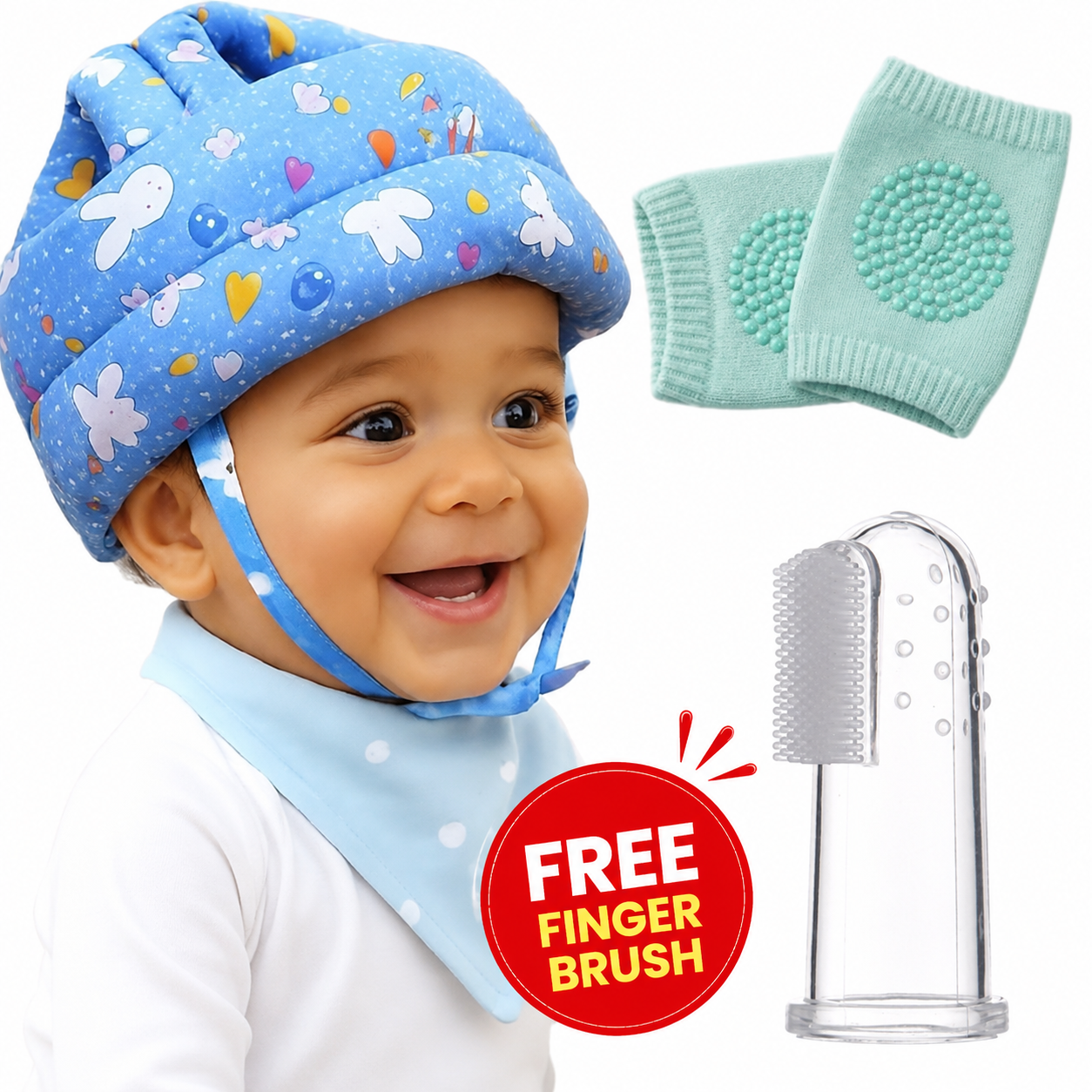 Baby Safety Helmet & Knee Guard